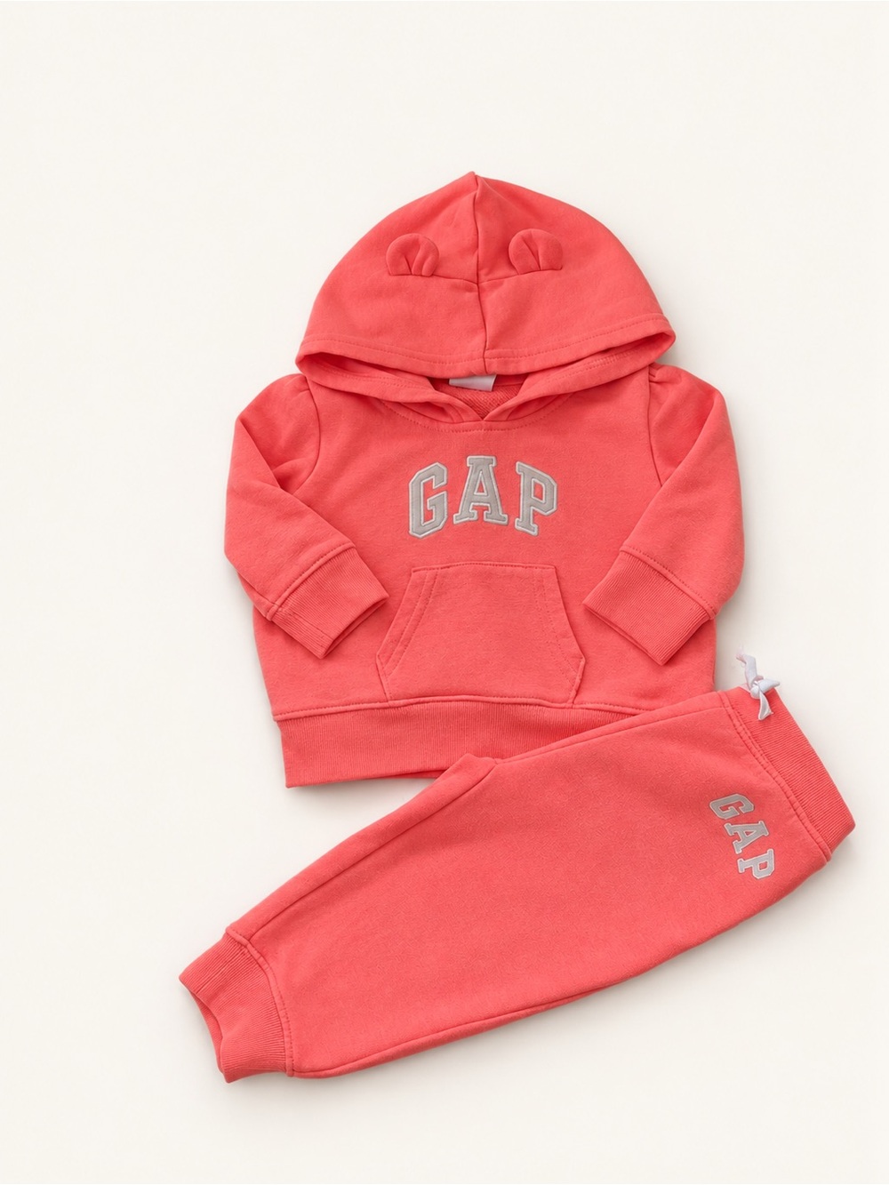 GAP Coral Pink Hoodie & Jogger Set for Kids